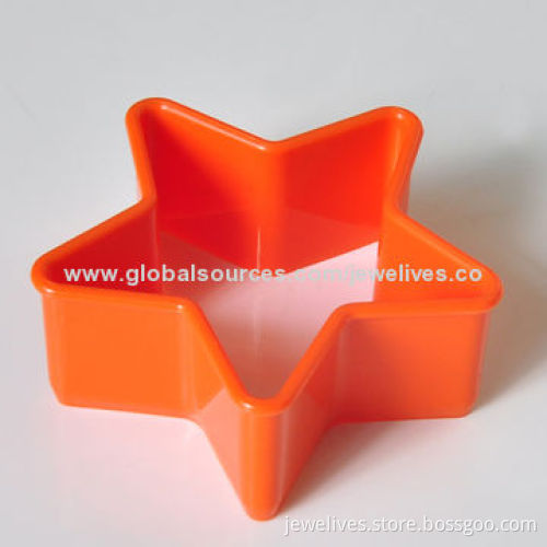 5-point cookie cutter set of six, made of food-safe plasticNew